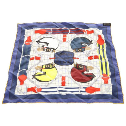 Hermes Carre Gavroche Tattersole Silk Scarf Multi