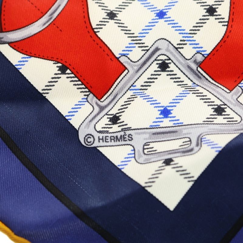 Hermes Carre Gavroche Tattersole Silk Scarf Multi