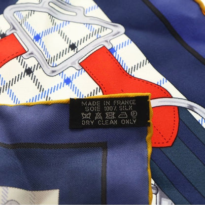 Hermes Carre Gavroche Tattersole Silk Scarf Multi
