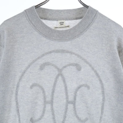 Hermes Lift Cashmere Long Sleeve Knit Sweater Gray