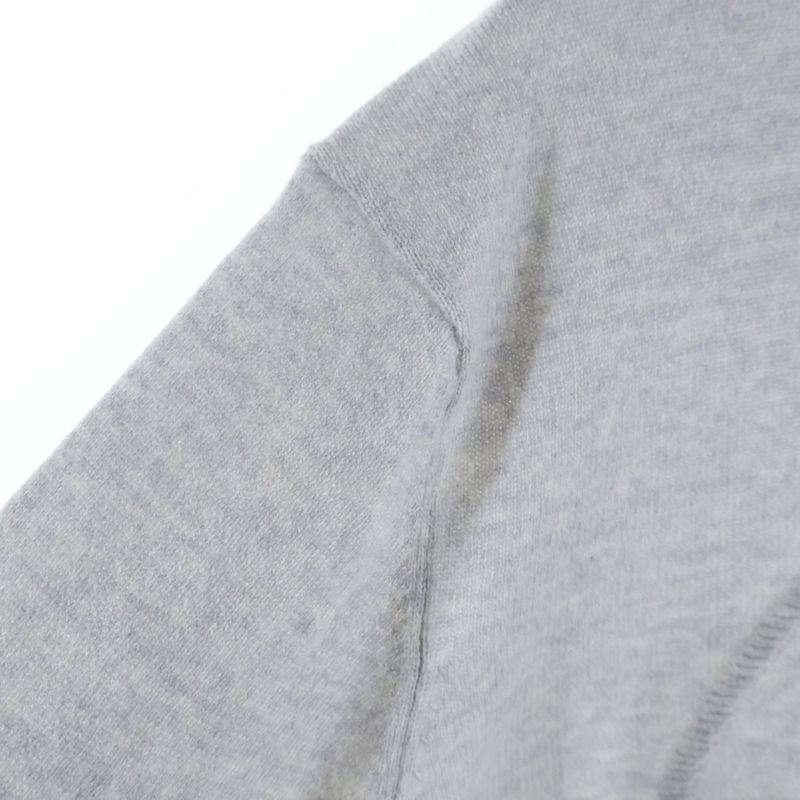 Hermes Lift Cashmere Long Sleeve Knit Sweater Gray