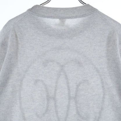 Hermes Lift Cashmere Long Sleeve Knit Sweater Gray
