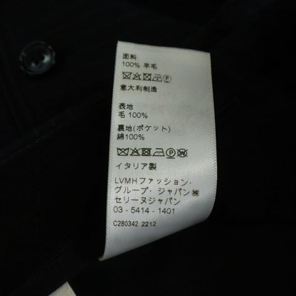 Celine Multi Pocket Zip Up Striped Pattern Slack Pants Navy