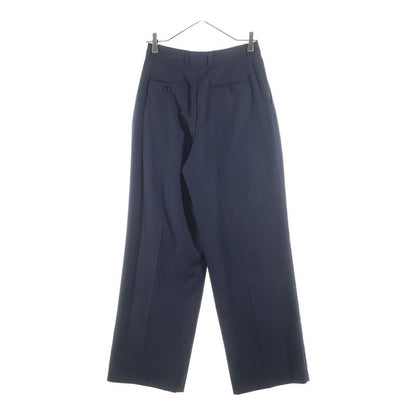 Celine Multi Pocket Zip Up Striped Pattern Slack Pants Navy