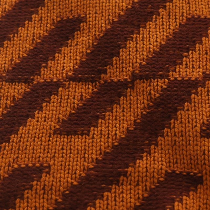 Hermes Lambskin Leather Fringe Logo Scarf