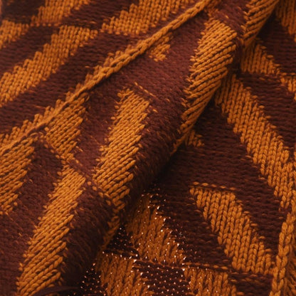 Hermes Lambskin Leather Fringe Logo Scarf