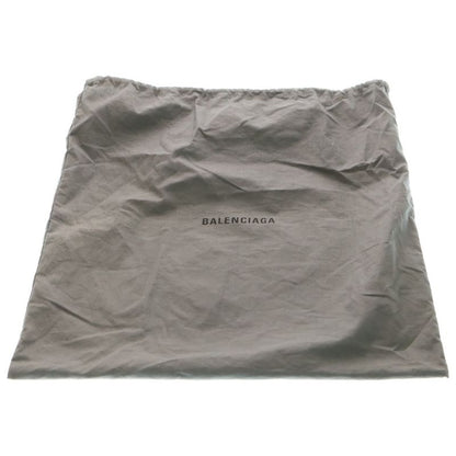 Balenciaga Navy Clip M Canvas Fabric Clutch White Navy