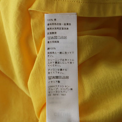 Celine Loose Fit Logo Print Short Sleeve T-Shirt Yellow