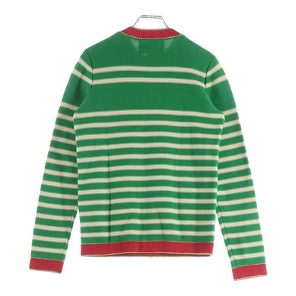 Gucci Front Logo Marine Knit Green Flat