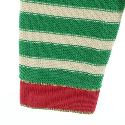 Gucci Front Logo Marine Knit Green Flat