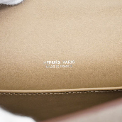 Hermes Handbag Mini Kelly Teddy Grizzly Swift Etoupe Silver
