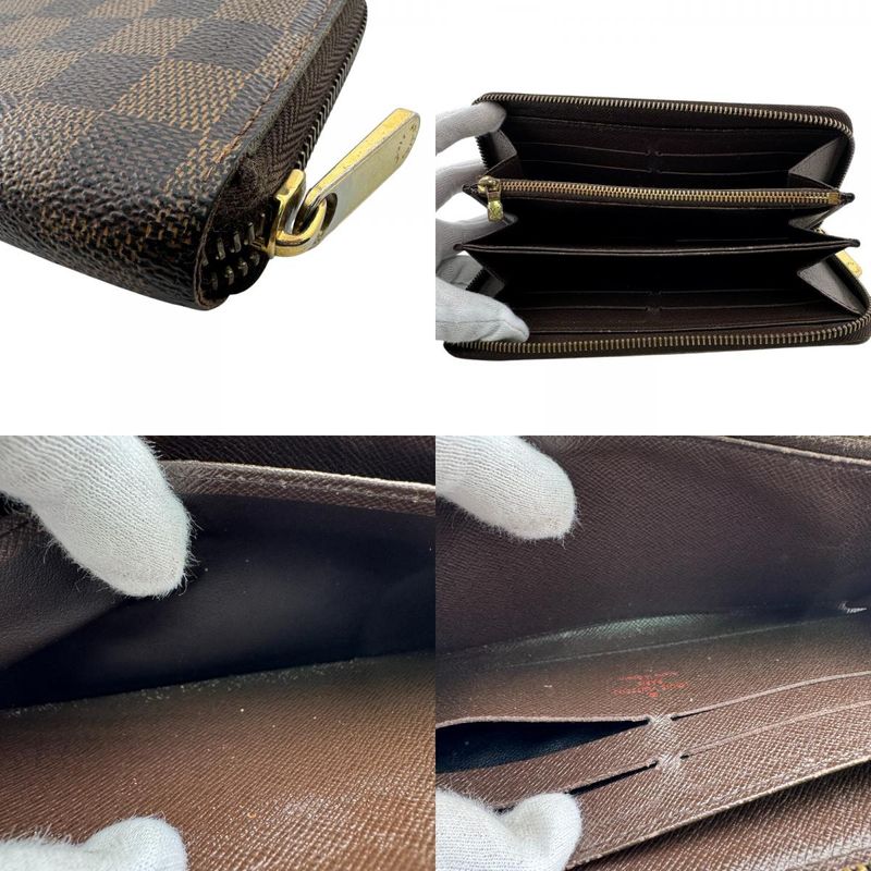 Louis Vuitton Zippy Wallet Leather Brown