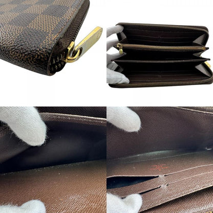 Louis Vuitton Zippy Wallet Leather Brown