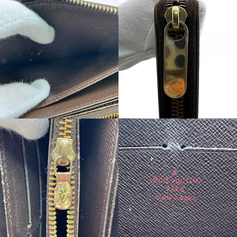 Louis Vuitton Zippy Wallet Leather Brown