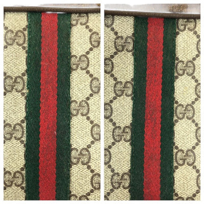 Gucci Vintage Sherry Clutch Beige Brown