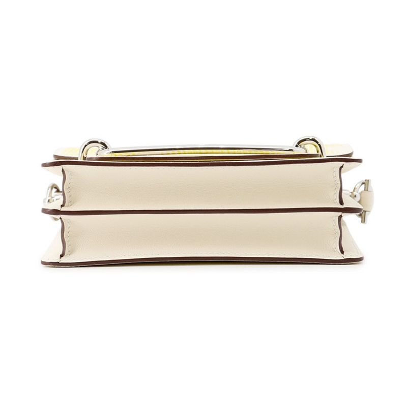 Hermes Sac Roulis Mini Circuit 24 Faubourg Nata Lime Joanne Bourjohn Silver Nata Lime Jaune Bourjohn