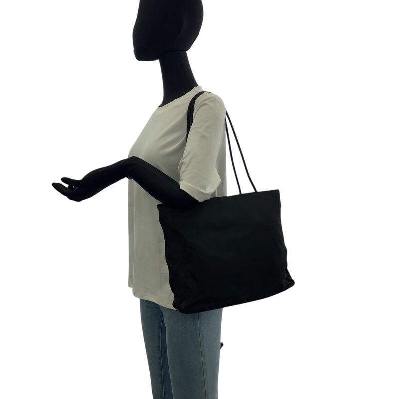 Prada Tessuto Black Nylon Shoulder Bag Tote