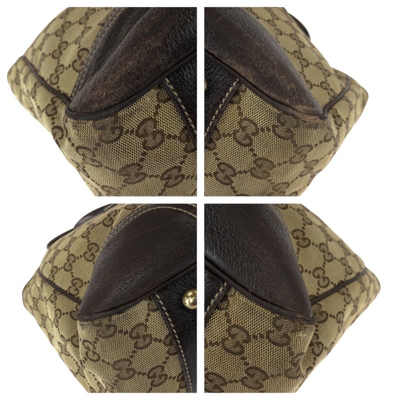 Gucci Sherry Prince Leather Beige Brown