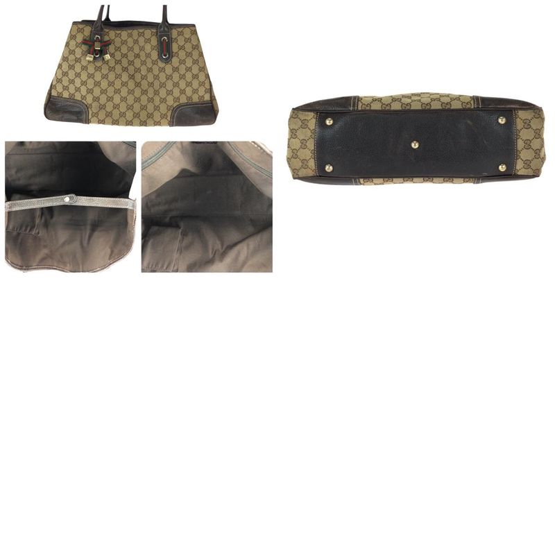Gucci Sherry Prince Leather Beige Brown