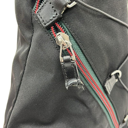 Gucci Backpack Sherry Black Green Red Black X Green X Red