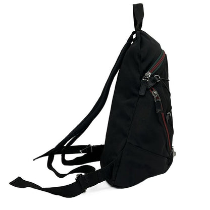 Gucci Backpack Sherry Black Green Red Black X Green X Red
