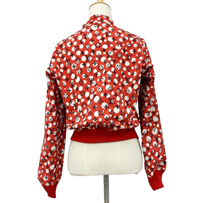 Louis Vuitton Black Red Yayoi Kusama Monogram Infinity Dot Jacket Black Red White