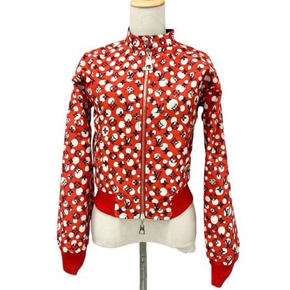 Louis Vuitton Black Red Yayoi Kusama Monogram Infinity Dot Jacket Black Red White