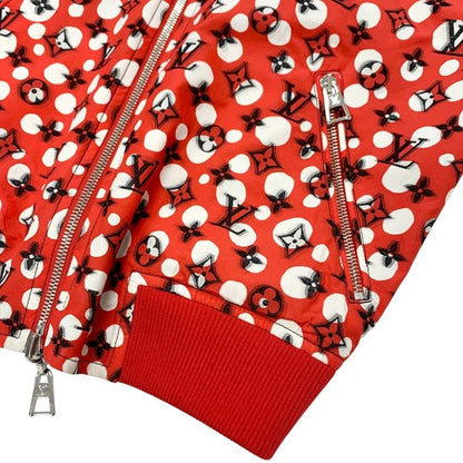 Louis Vuitton Black Red Yayoi Kusama Monogram Infinity Dot Jacket Black Red White