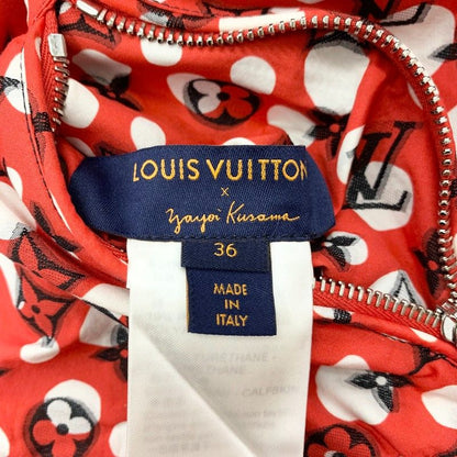 Louis Vuitton Black Red Yayoi Kusama Monogram Infinity Dot Jacket Black Red White
