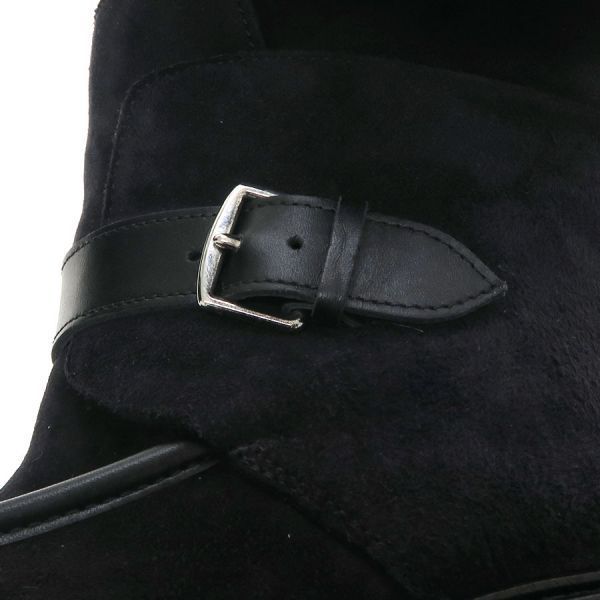 Hermes Moutonbutts Heel Suede Black