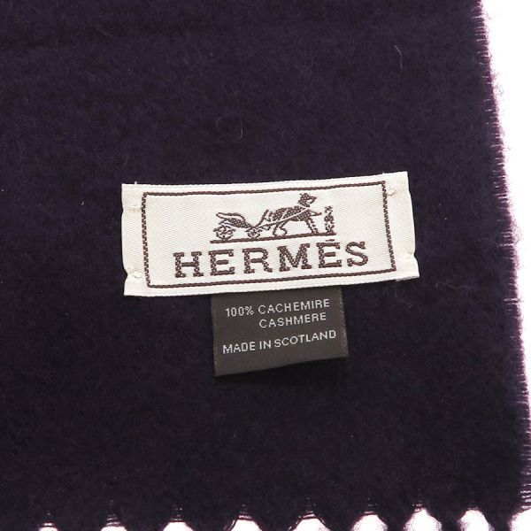 Hermes Scarf Cashmere Purple