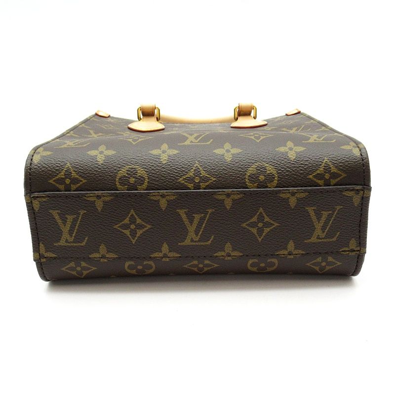 Louis Vuitton Sac Plat BB Monogram Handbag Brown