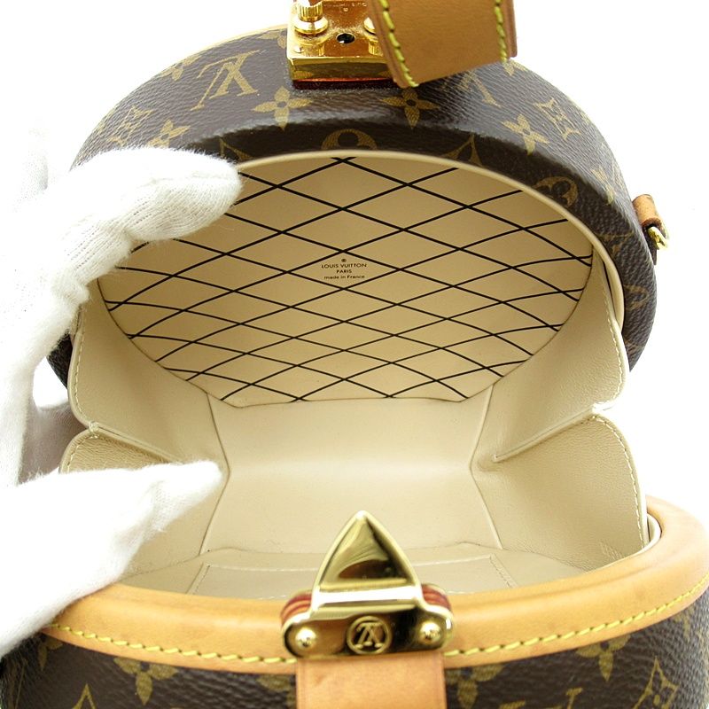 Louis Vuitton Petite Boite Chapeau Monogram Shoulder Bag Brown