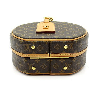 Louis Vuitton Petite Boite Chapeau Monogram Shoulder Bag Brown
