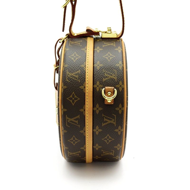 Louis Vuitton Petite Boite Chapeau Monogram Shoulder Bag Brown