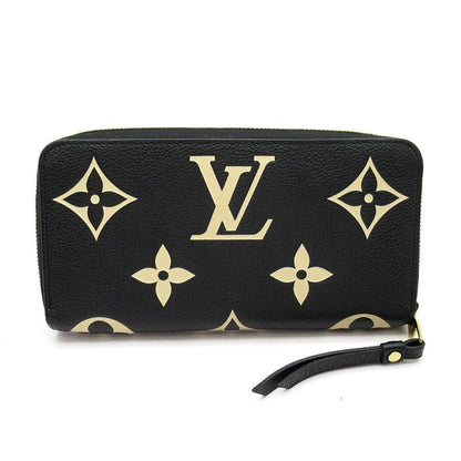 Louis Vuitton Zippy Wallet Empreinte Black Beige