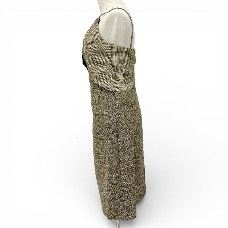 Louis Vuitton Dress Brown Tweed Monogram