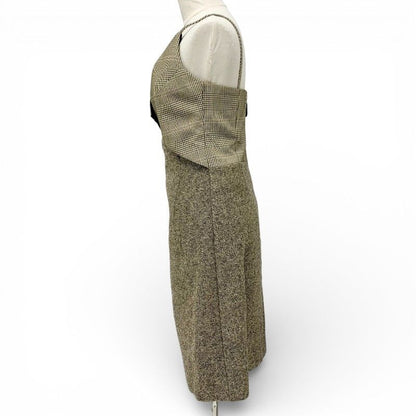 Louis Vuitton Dress Brown Tweed Monogram