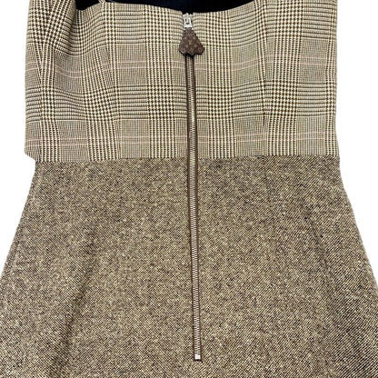 Louis Vuitton Dress Brown Tweed Monogram