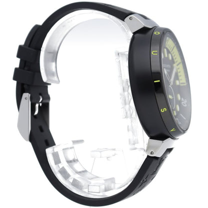 Louis Vuitton Tambour Street Diver Neon Black Watch Box SS