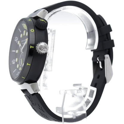 Louis Vuitton Tambour Street Diver Neon Black Watch Box SS