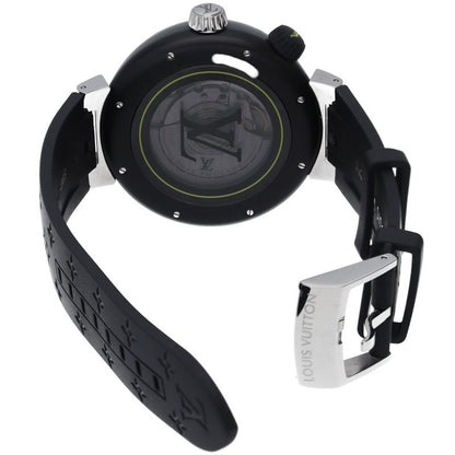 Louis Vuitton Tambour Street Diver Neon Black Watch Box SS