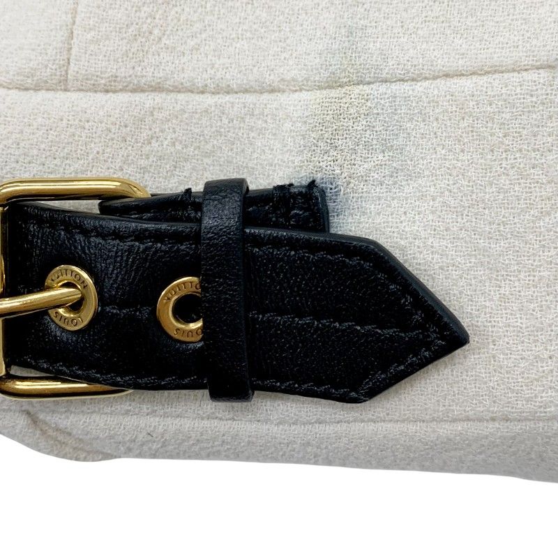 Louis Vuitton Dress Ivory Black Gold Scallop Detail A-line Ivory- Black