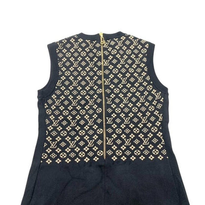 Louis Vuitton Dress Black Monogram Logo