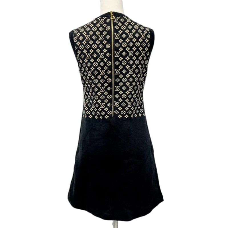 Louis Vuitton Dress Black Monogram Logo