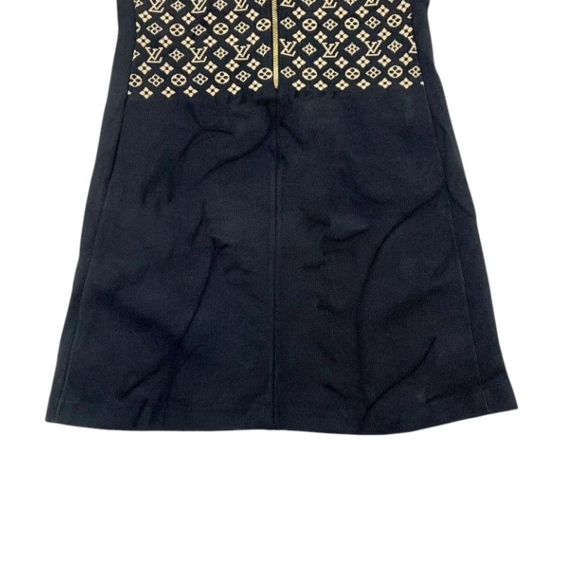 Louis Vuitton Dress Black Monogram Logo