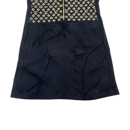 Louis Vuitton Dress Black Monogram Logo