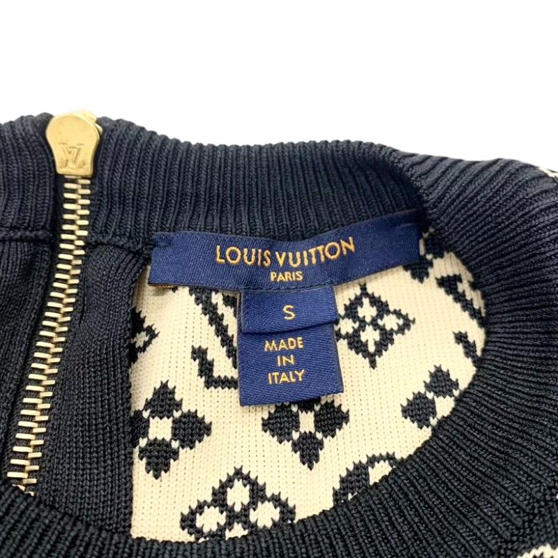 Louis Vuitton Dress Black Monogram Logo