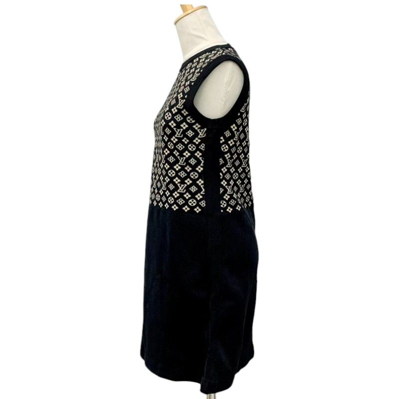 Louis Vuitton Dress Black Monogram Logo
