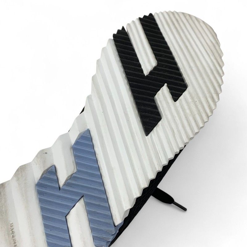 Hermes Bouncing Sneakers Shoes Suede Fabric Black Blue